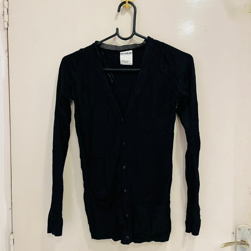 Pull & bear black cardigan tee - Picture 4 of 7